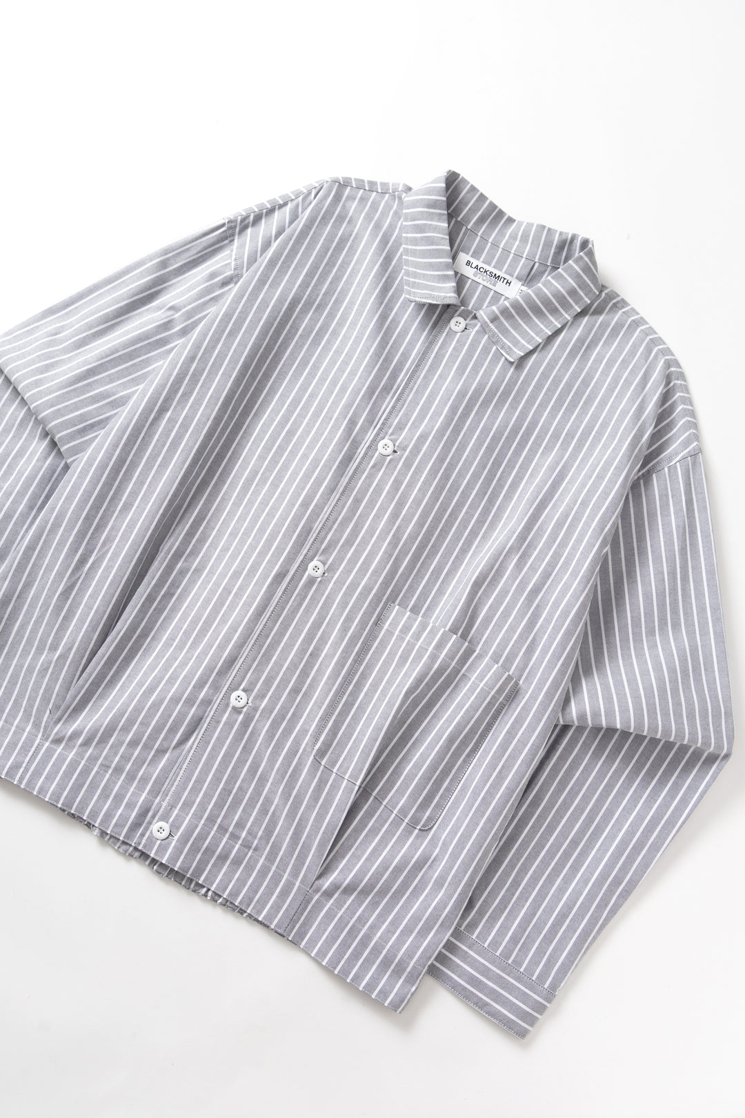 Blacksmith - Striped 50's Blouson - Grey