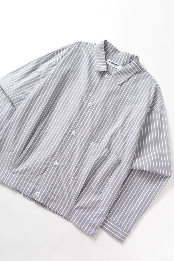 Blacksmith - Striped 50's Blouson - Grey