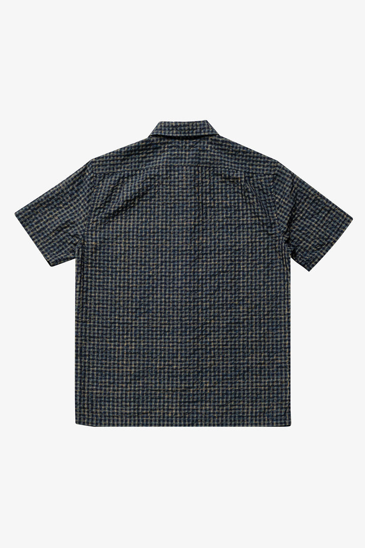 Brotherwolf - Check Short Sleeve Shirt - Navy