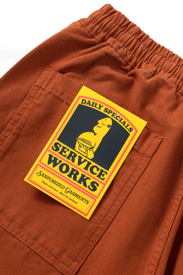 Service Works - Classic Chef Pants - Terracotta