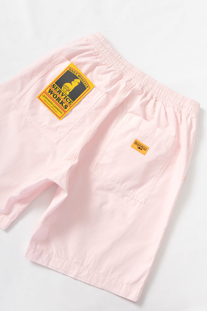 Service Works - Poplin Chef Shorts - Dusty Pink