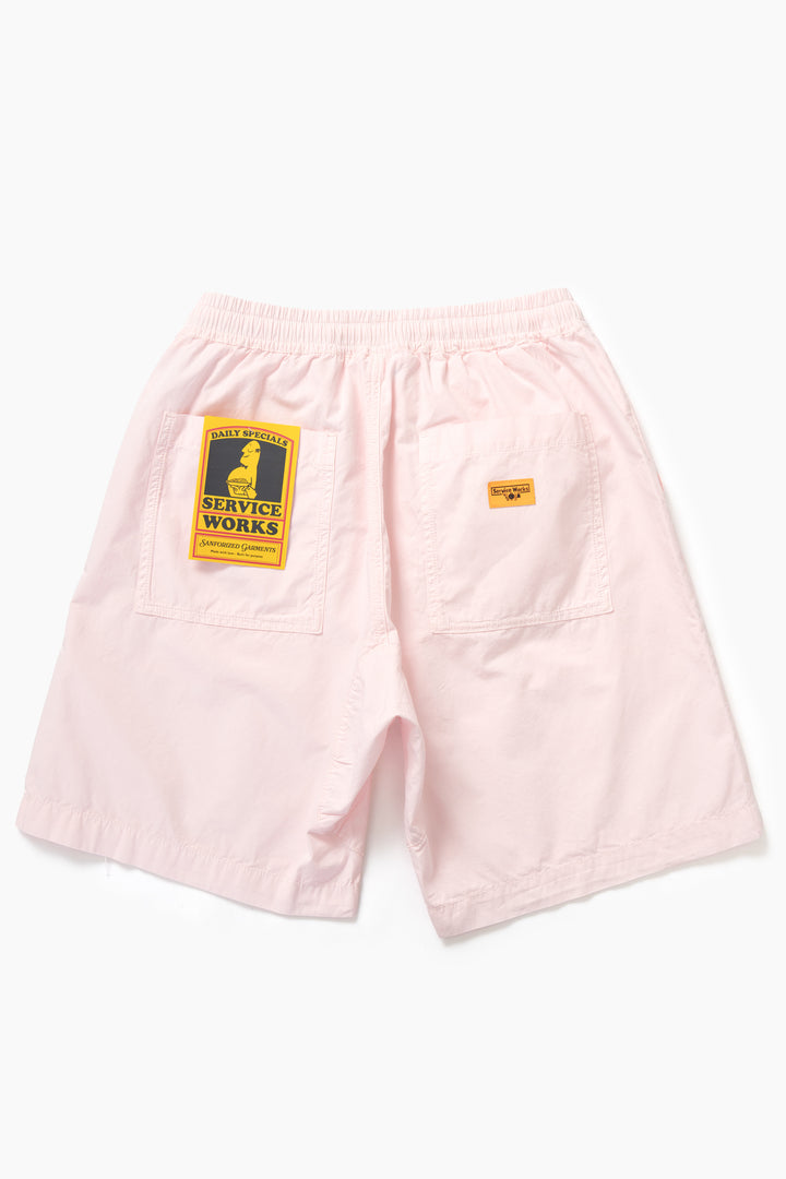 Service Works - Poplin Chef Shorts - Dusty Pink
