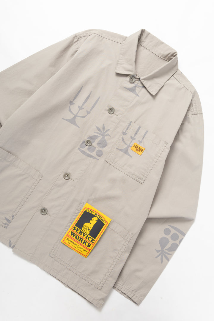 Service Works - Nourish Printed Chore Shirt - Stone