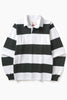 Opensider - Classic Rugby Shirt - Green Wide-Stripe