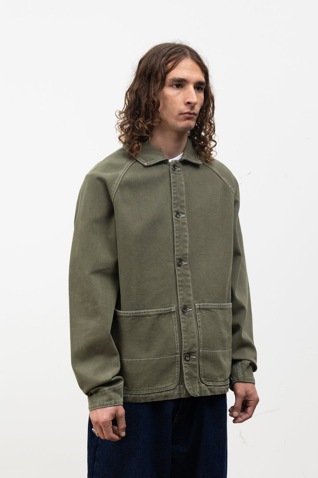 Blacksmith - Denim Coverall Jacket - Olive