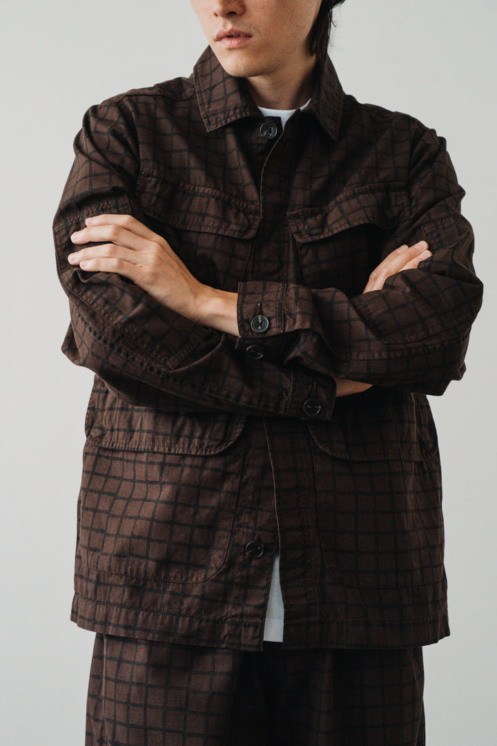 Blacksmith - Grid Jungle Jacket - Brown
