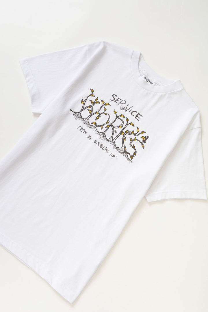 Service Works -  Ground Up Tee - White