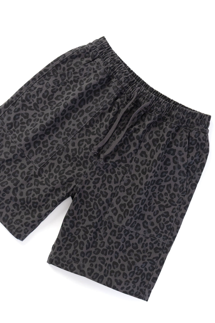 Service Works - Patterned Chef Shorts - Black Leopard