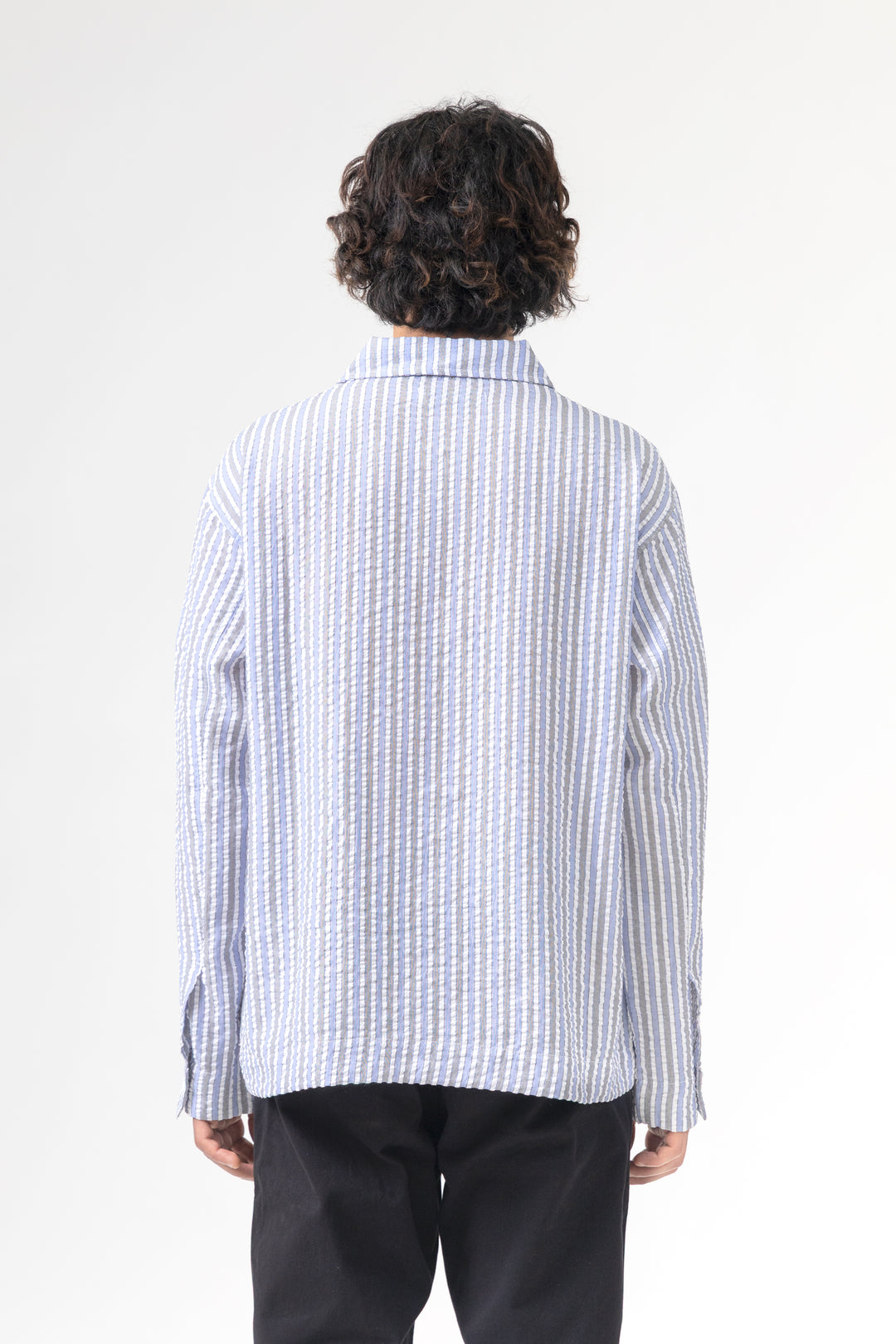 Blacksmith - Striped Military Popover - Blue