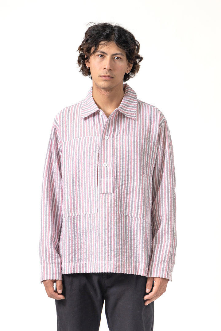 Blacksmith - Striped Military Popover - Red