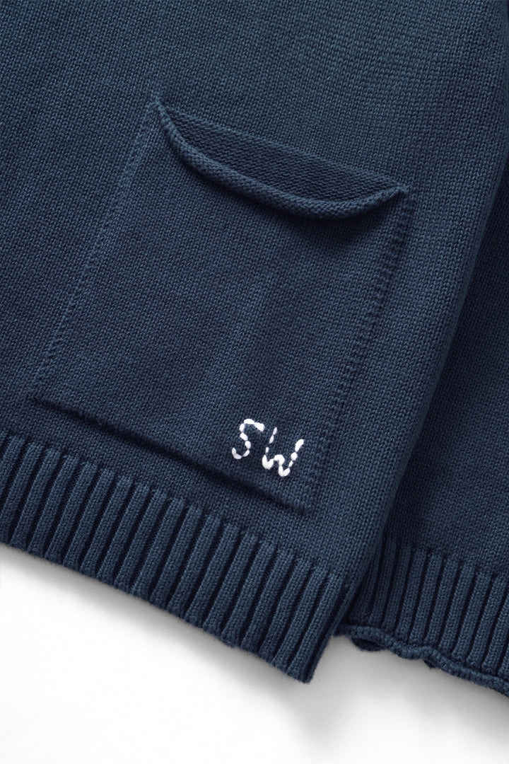 Service Works - Mock Smock Sweater - Navy