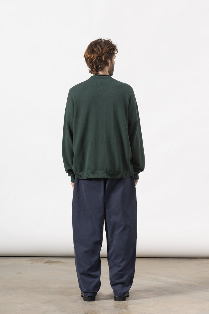 Service Works - Mock Smock Sweater - Forest