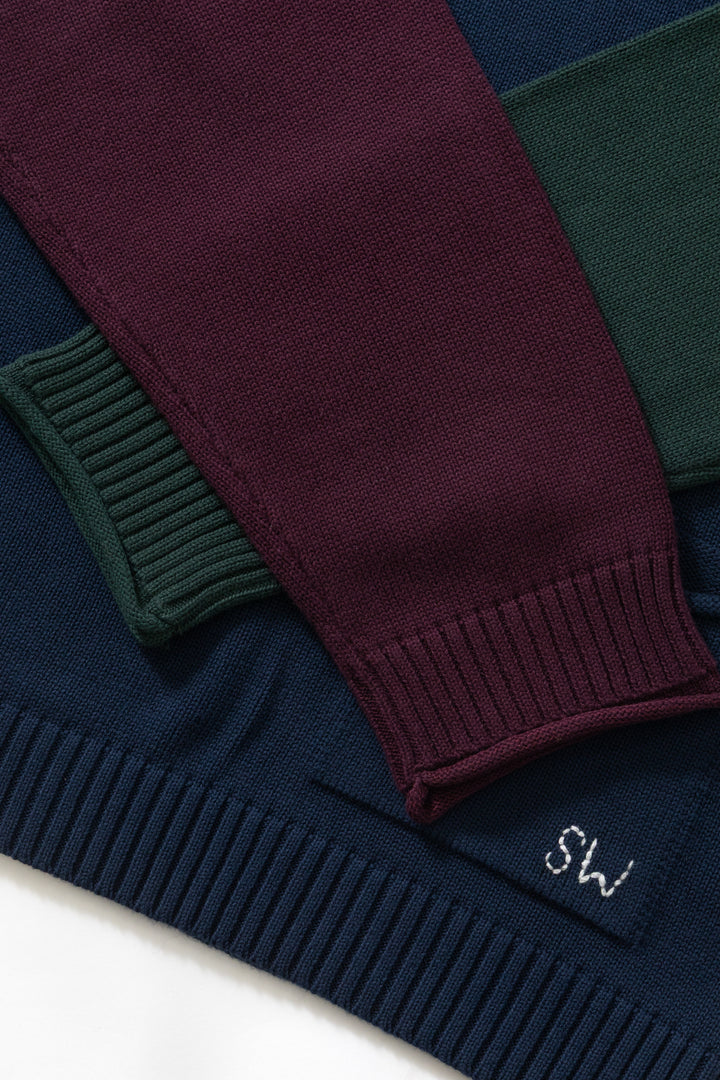 Service Works - Mock Smock Sweater - Tricolour