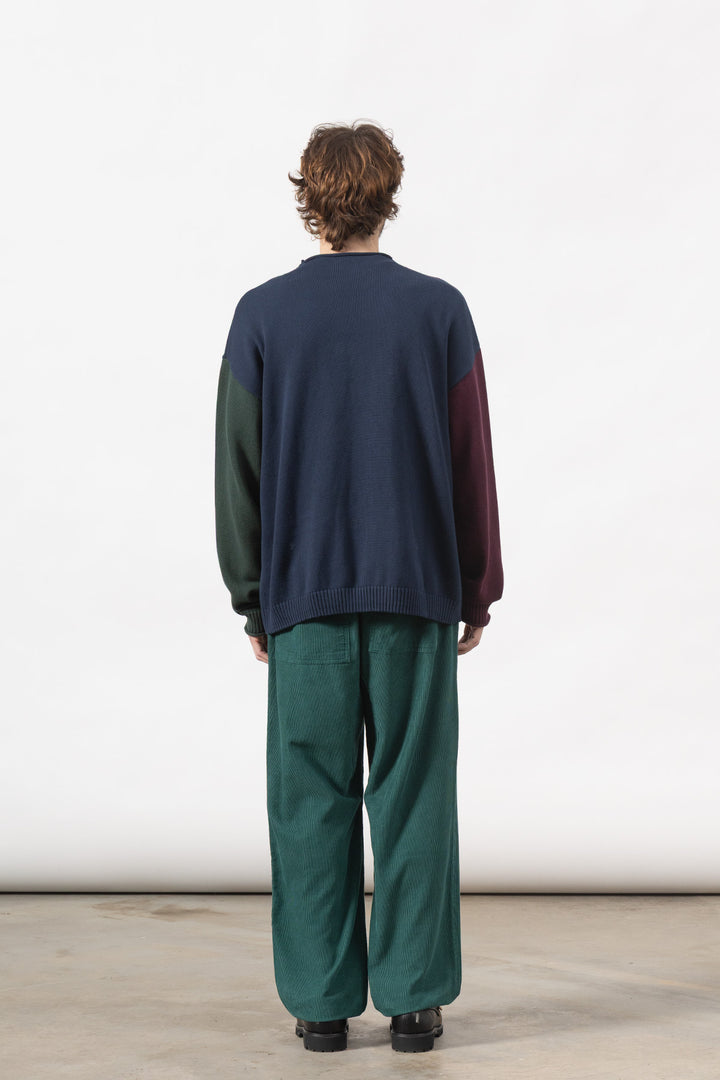 Service Works - Mock Smock Sweater - Tricolour