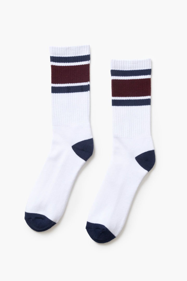 Blacksmith - Ringer Socks Three Pack - White