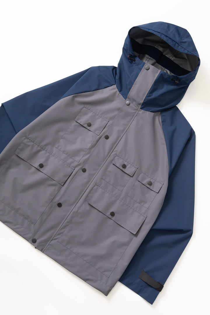 Blacksmith - Multi Pocket Shell Jacket - Navy/Grey