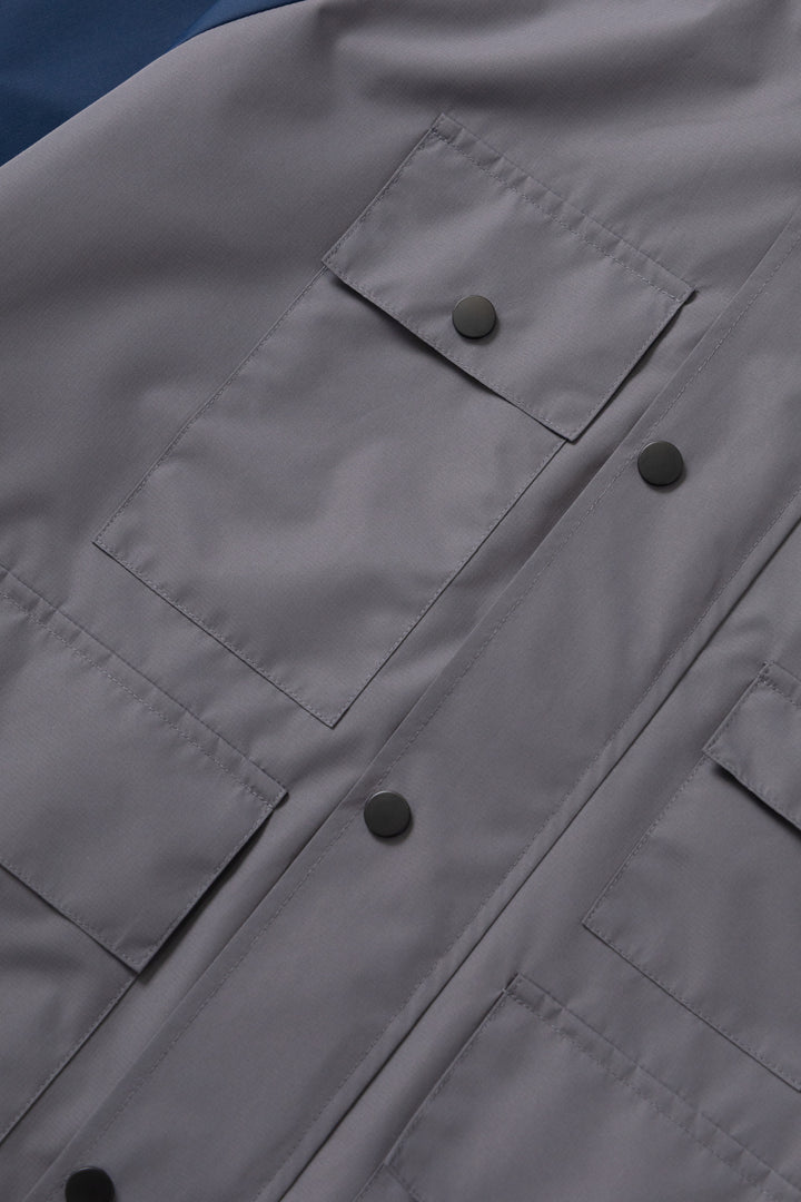 Blacksmith - Multi Pocket Shell Jacket - Navy/Grey