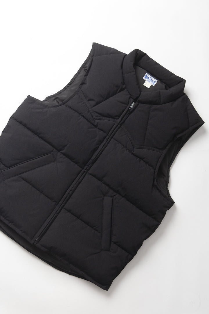 Non Stock MFG - Quilted Padded Vest - Black