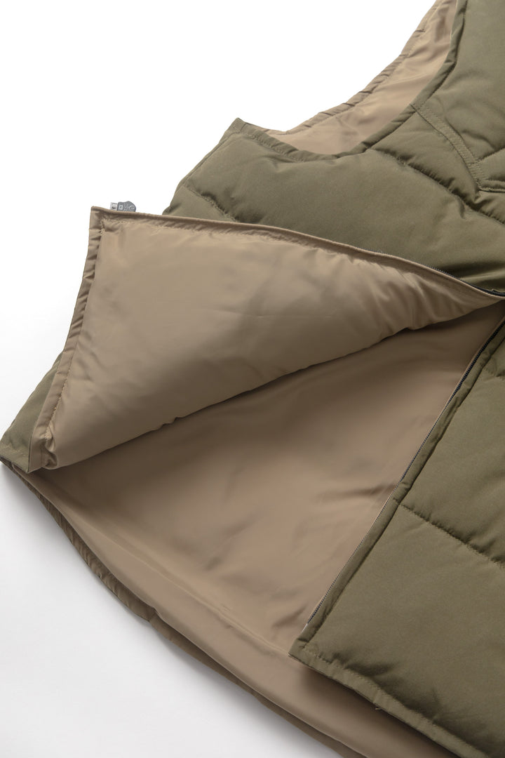 Non Stock MFG - Quilted Padded Vest - Olive