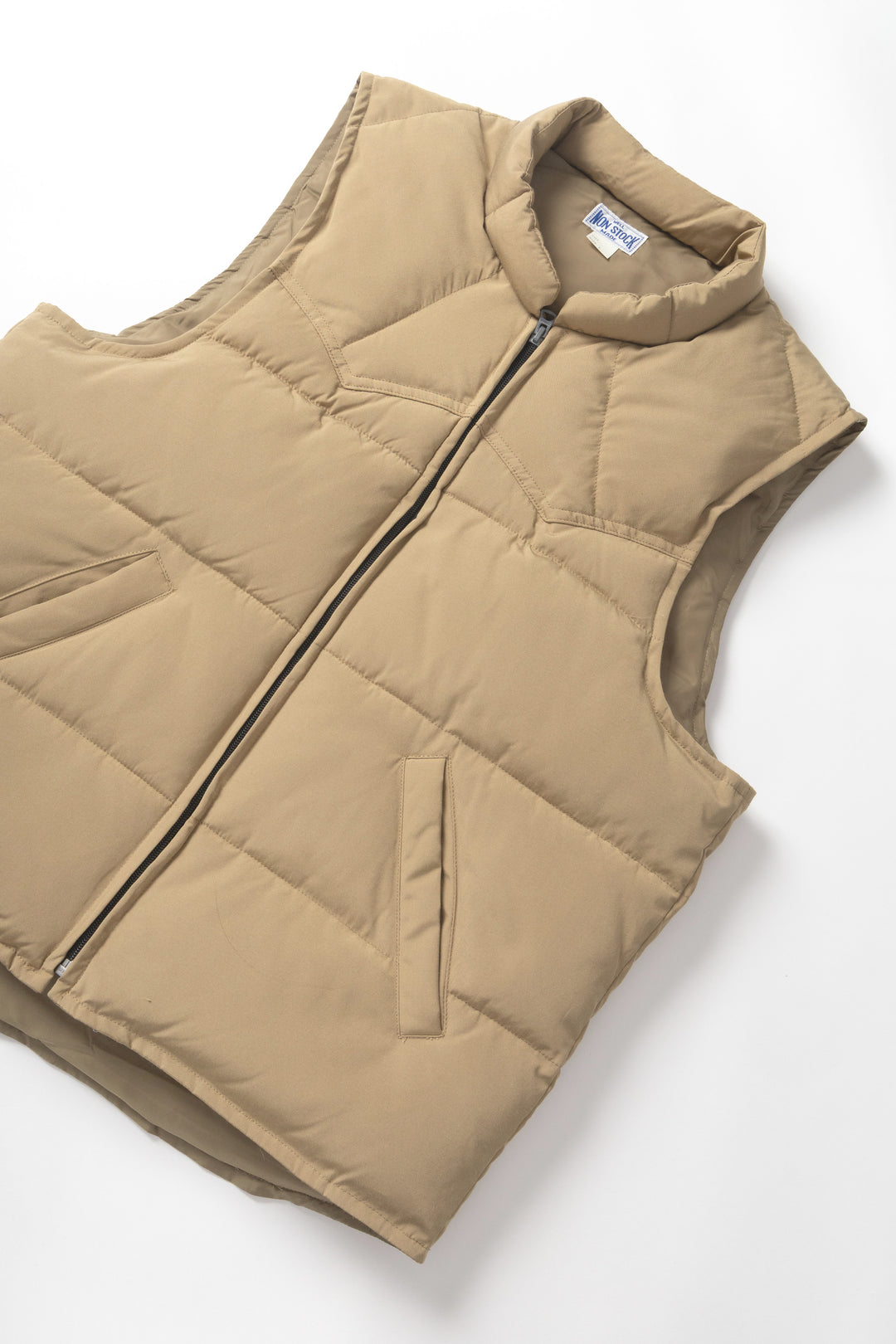 Non Stock MFG - Quilted Padded Vest - Khaki