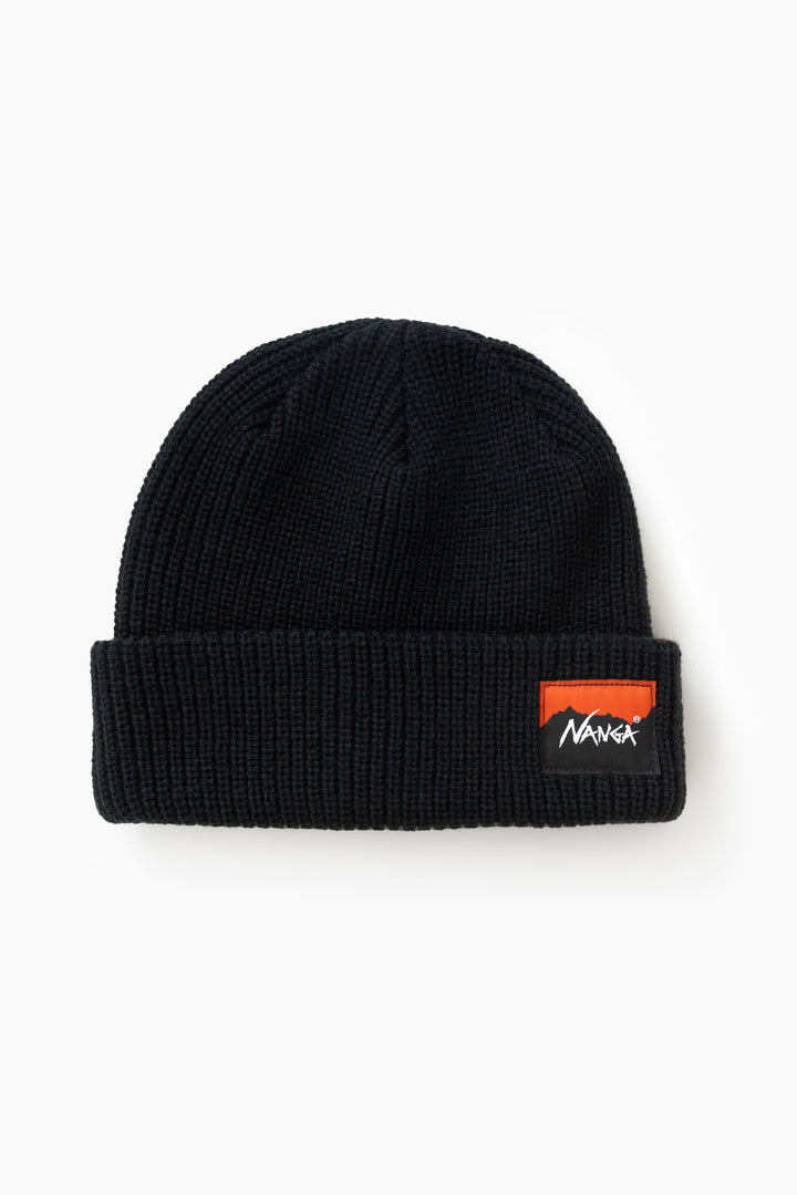 Nanga - Box Logo Bulky Beanie - Black