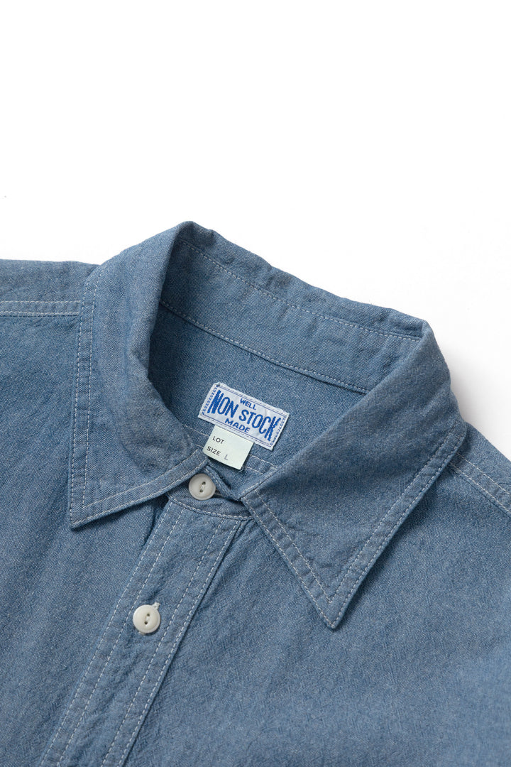 Non Stock MFG - Chambray Shirt - Light Wash