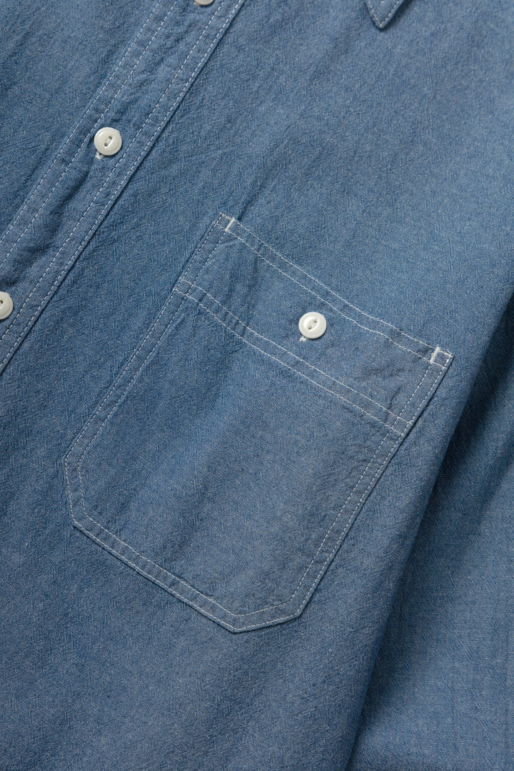 Non Stock MFG - Chambray Shirt - Light Wash