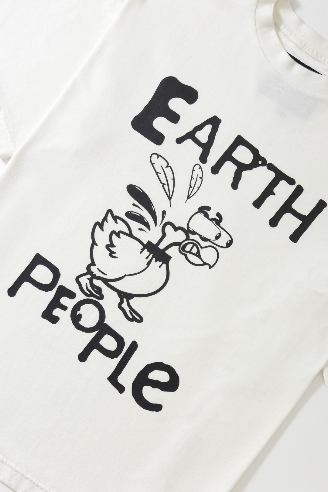 Earth People - Headless Chicken Tee - Off White