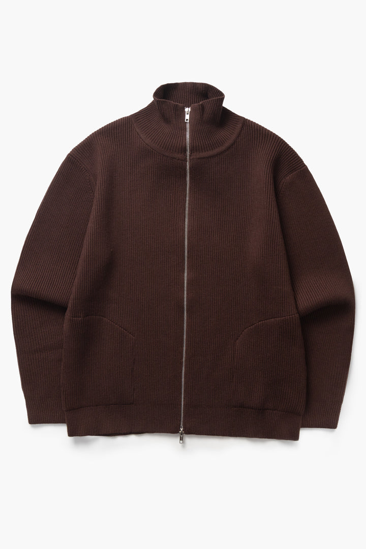 Okonkwo MFG - Double-Zip Cardigan - Brown