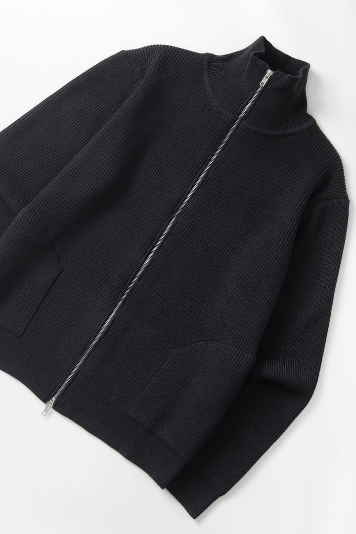 Okonkwo MFG - Double-Zip Cardigan - Dark Grey