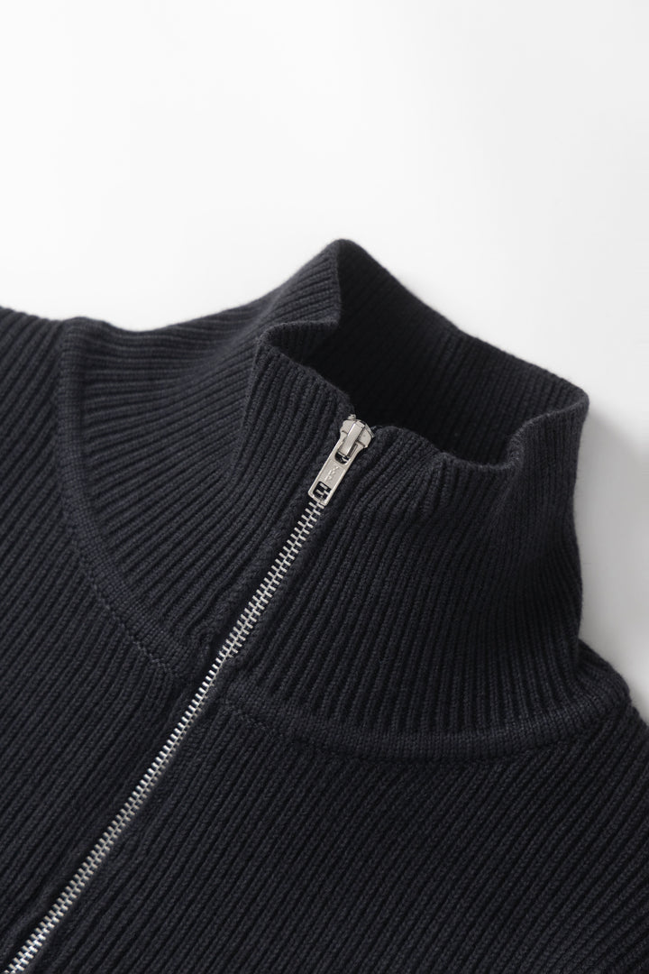 Okonkwo MFG - Double-Zip Cardigan - Dark Grey