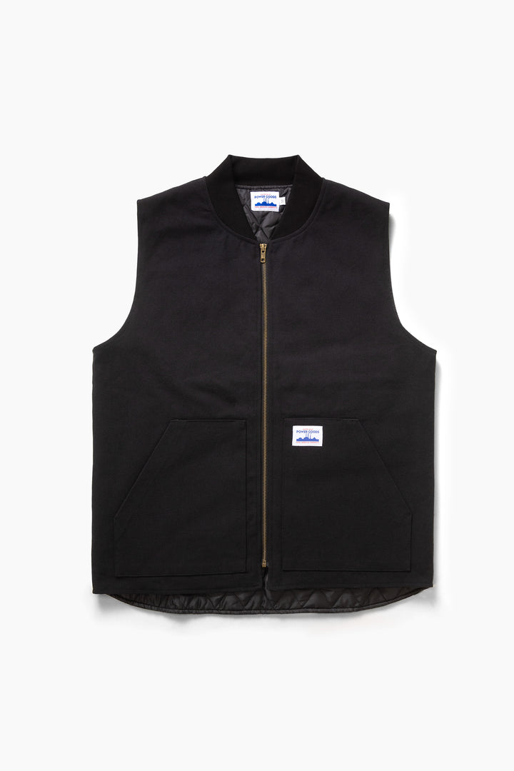 Power Goods - Canvas Work Vest - Black