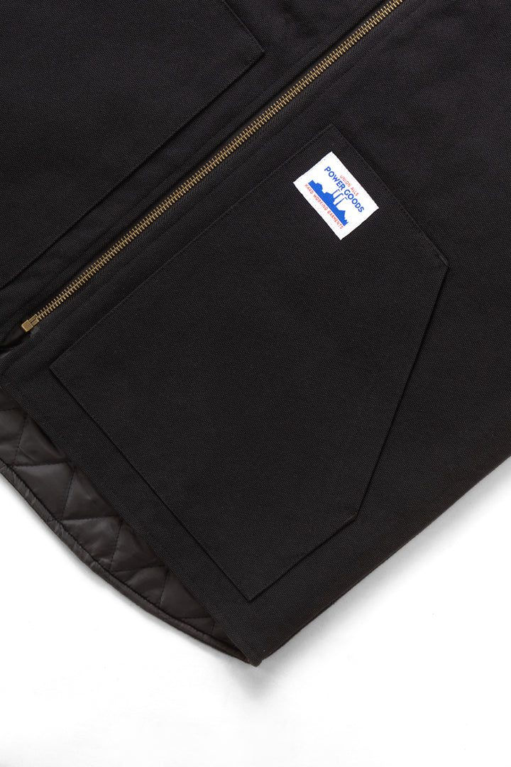 Power Goods - Canvas Work Vest - Black