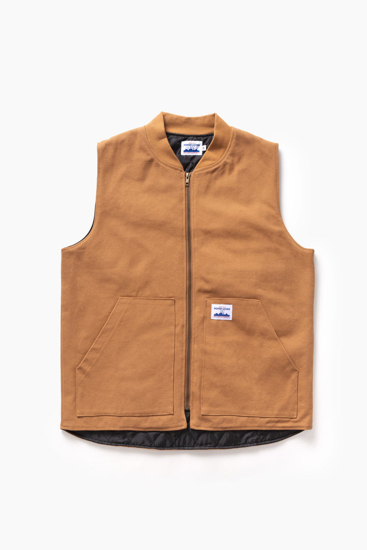 Power Goods - Canvas Work Vest - Brown