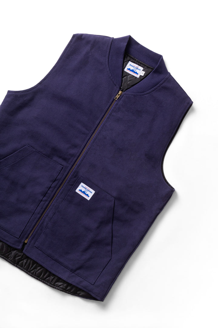 Power Goods - Canvas Work Vest - Navy Blue