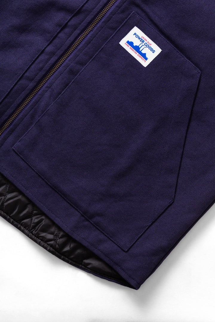 Power Goods - Canvas Work Vest - Navy Blue