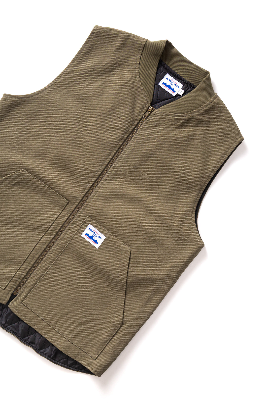 Power Goods - Canvas Work Vest - Olive