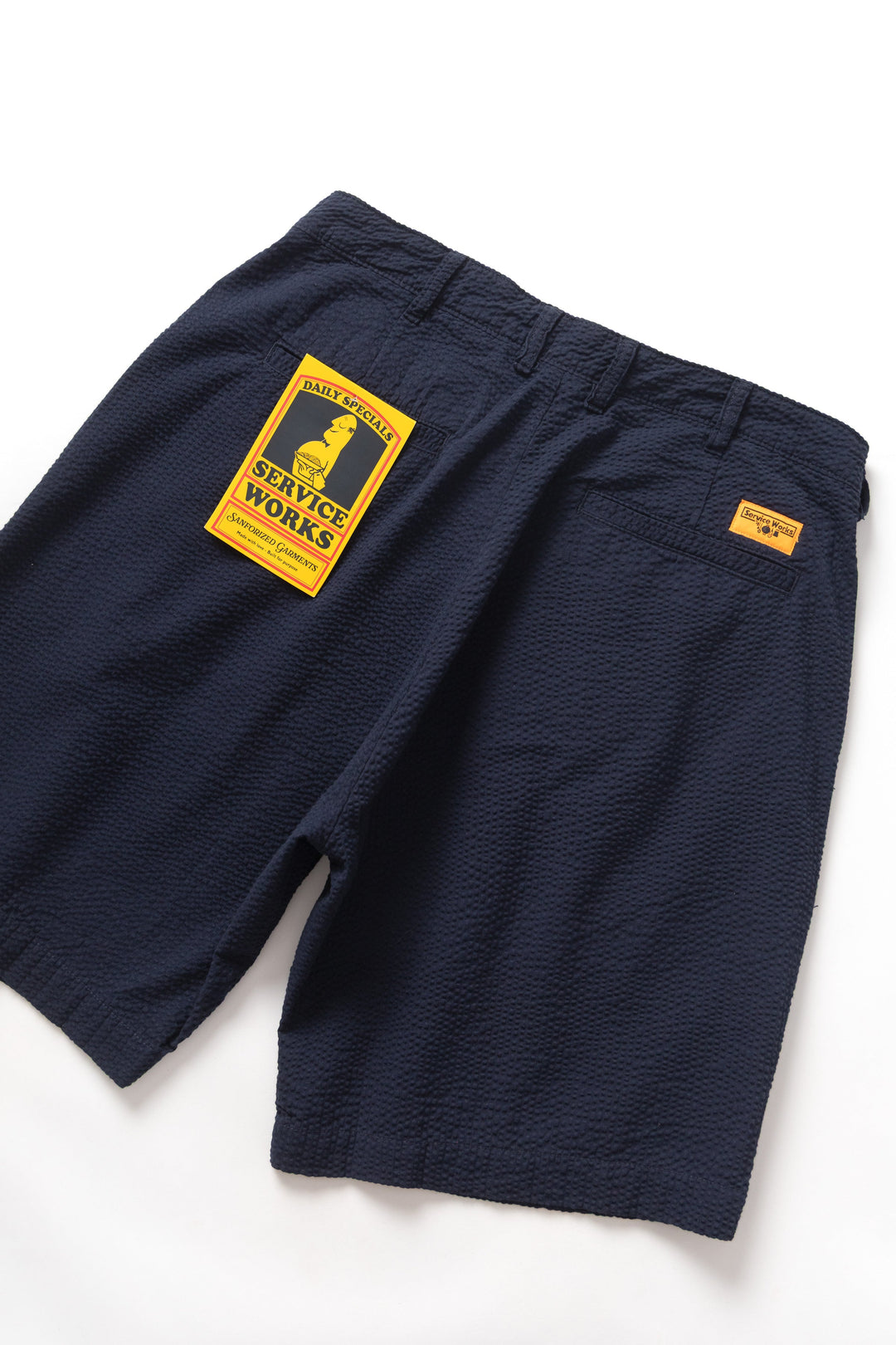 Service Works - Seersucker Part Timer Shorts - Dark Navy