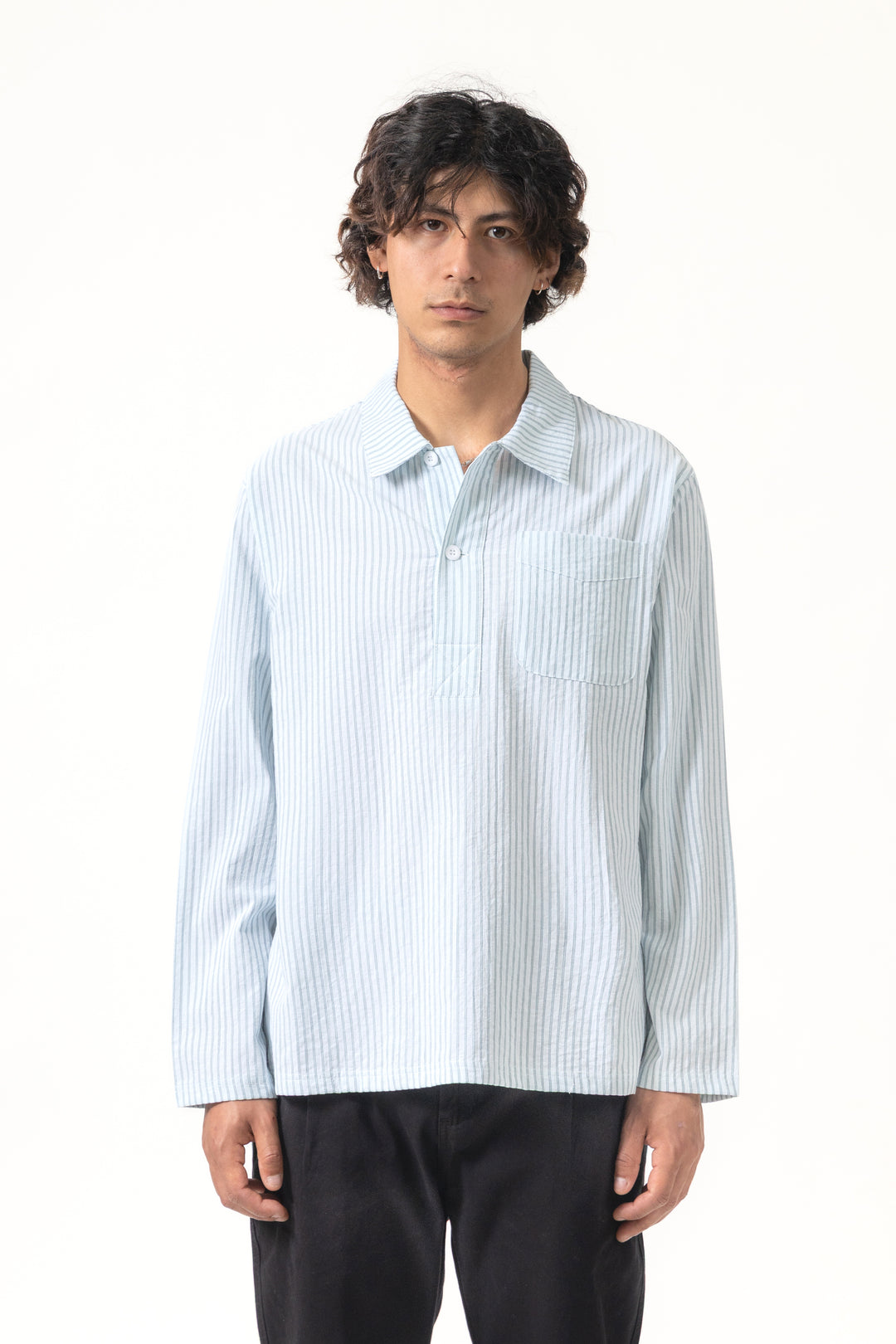 Blacksmith - Striped Two Button Popover - Green