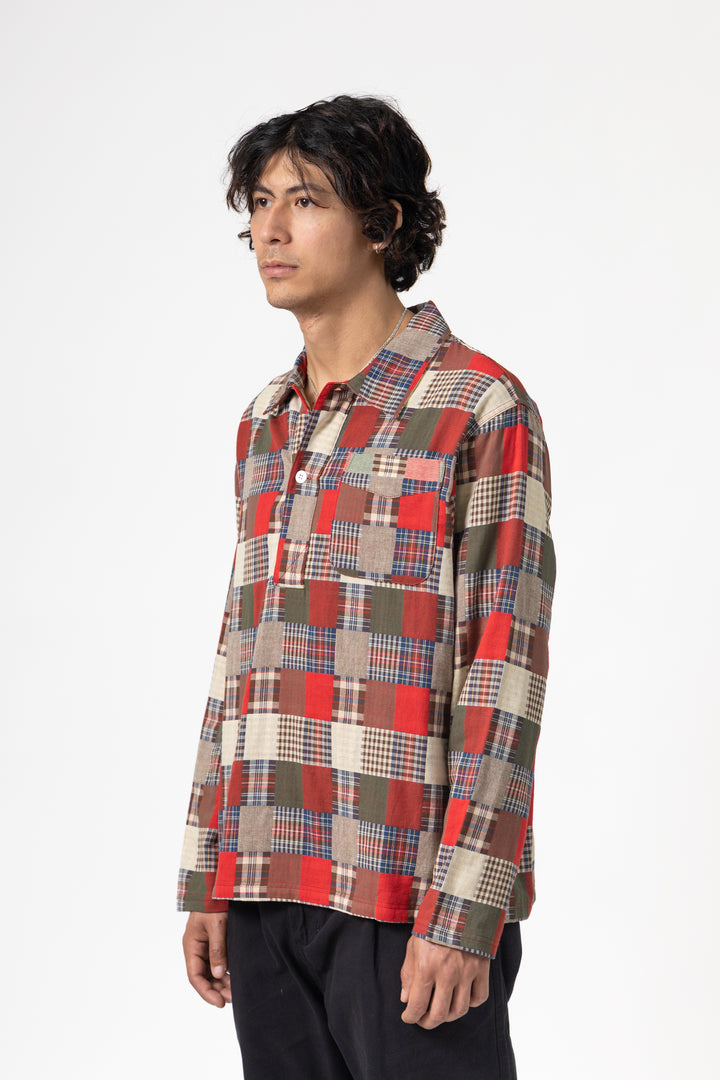 Blacksmith - Striped Two Button Popover - Plaid