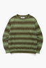 Blacksmith - Static Stripe Sweater - Olive