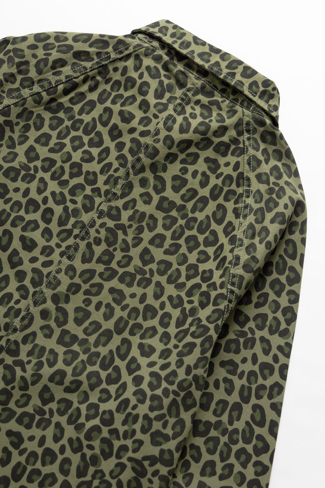 Patterned Front Of House Jacket - Green Leopard