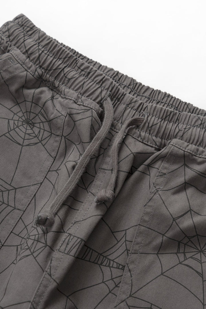 Patterned Chef Pants - Grey Web