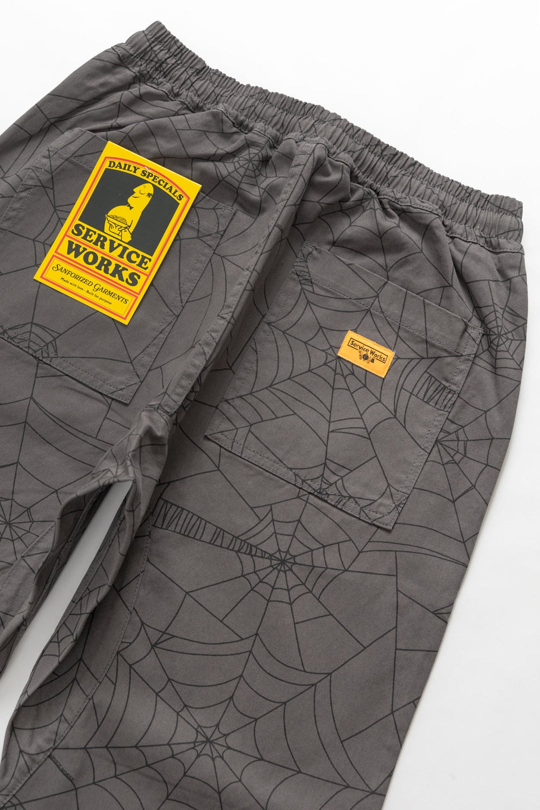 Patterned Chef Pants - Grey Web