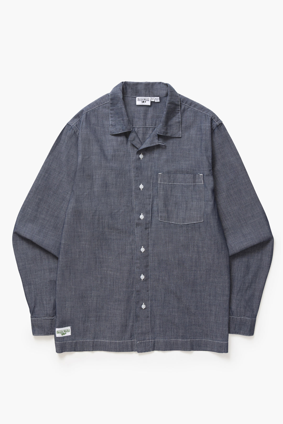 Service Works - Chambray Resort Shirt - Dark Blue