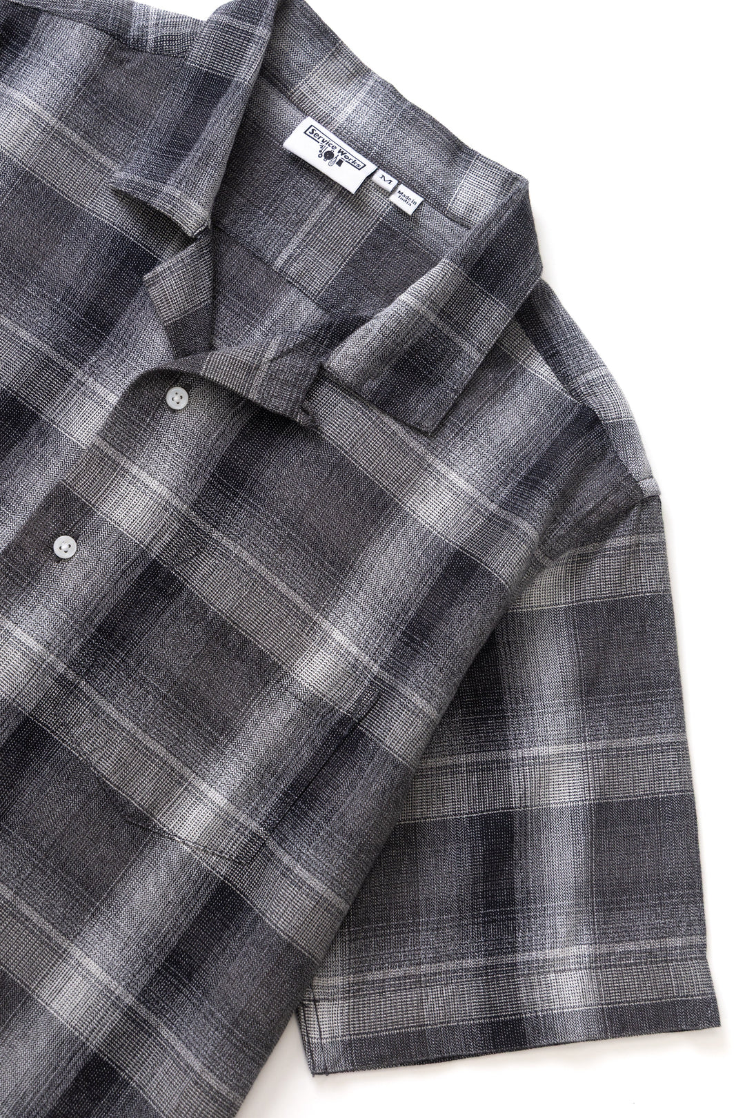 Service Works - Plaid Resort Shirt - Black
