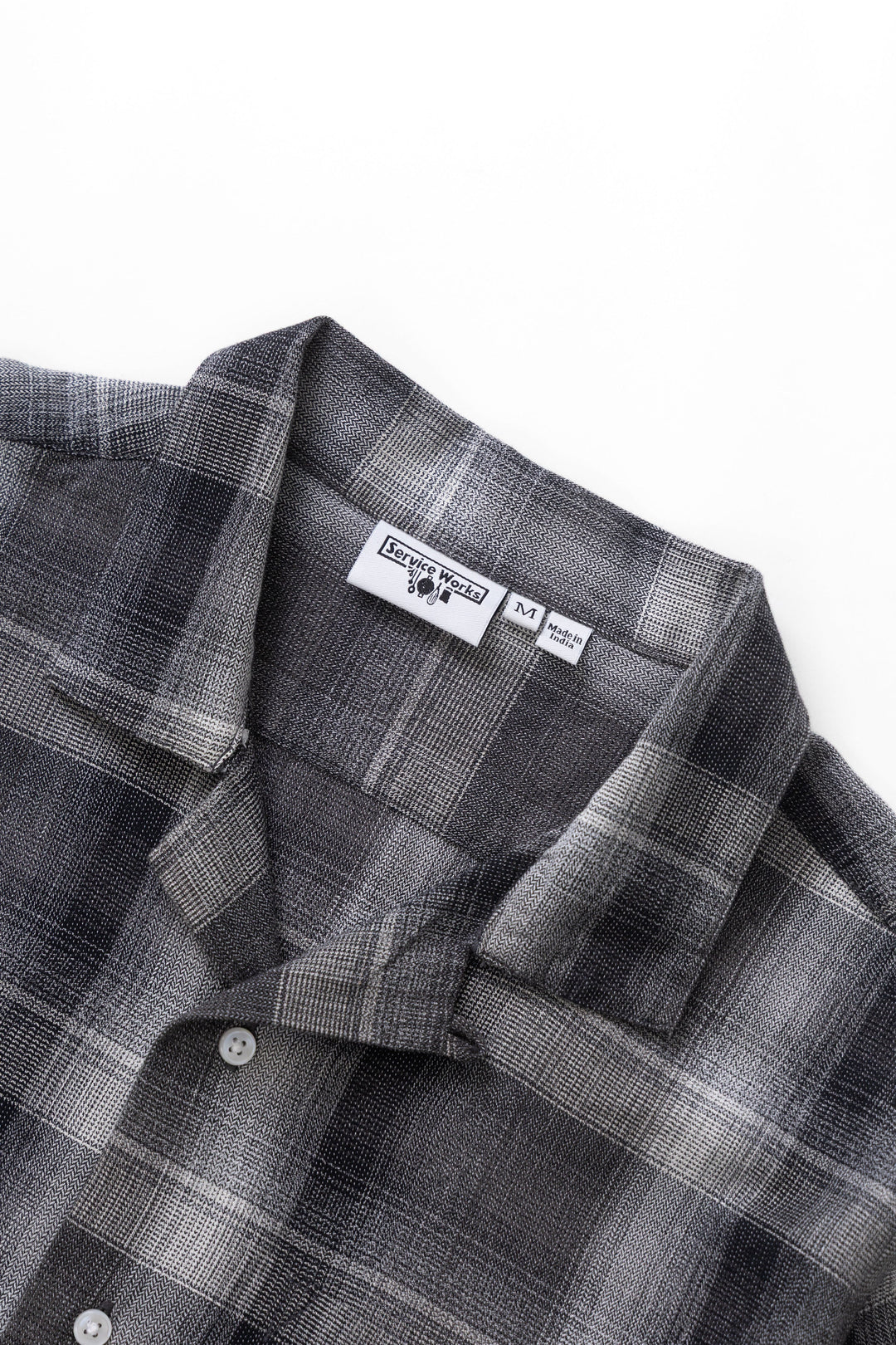 Service Works - Plaid Resort Shirt - Black