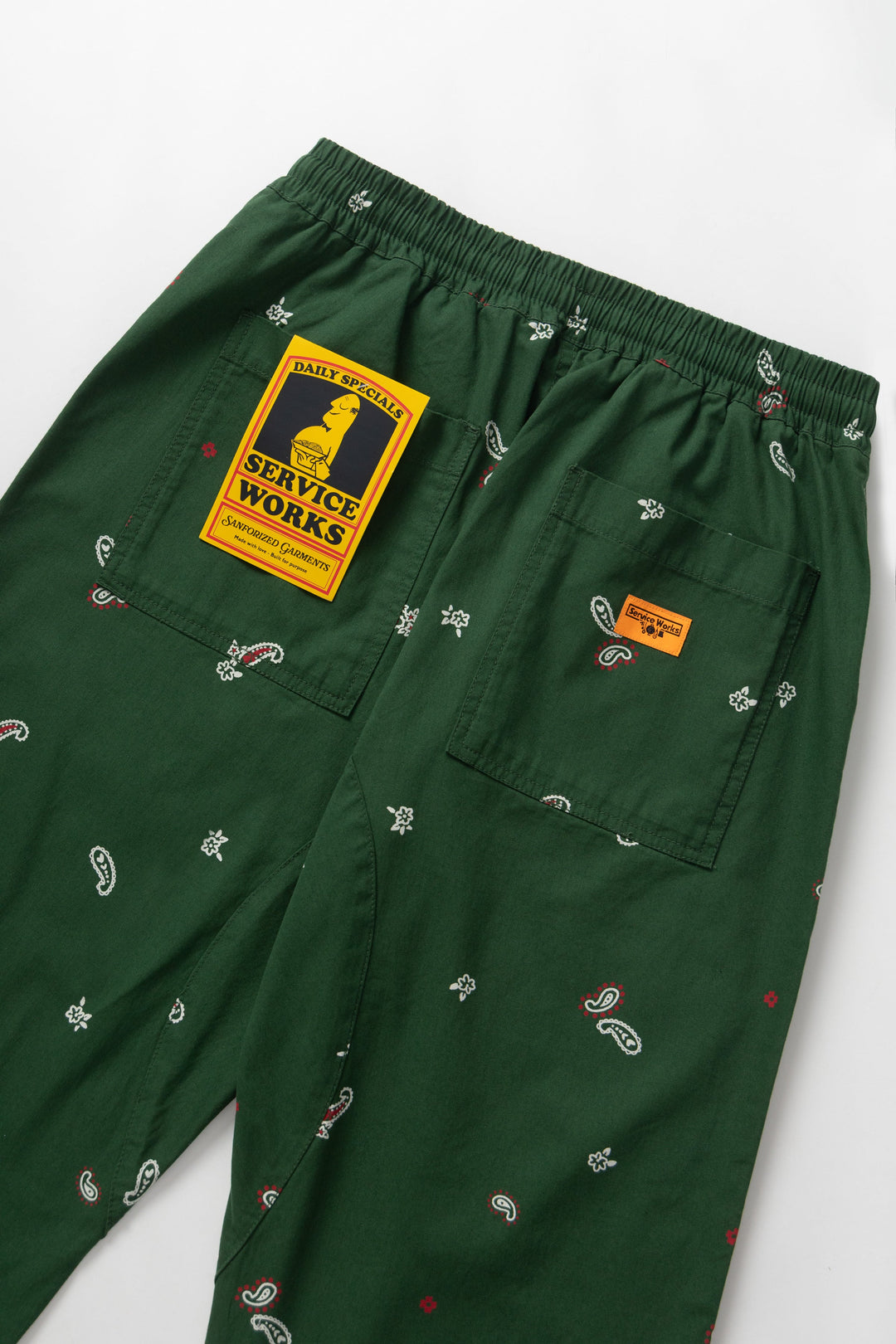 Service Works - Paisley Chef Pants - Forest