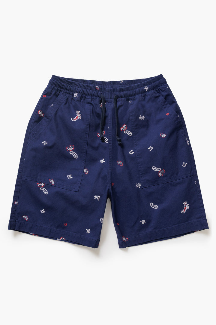 Service Works - Paisley Chef Shorts - Royal
