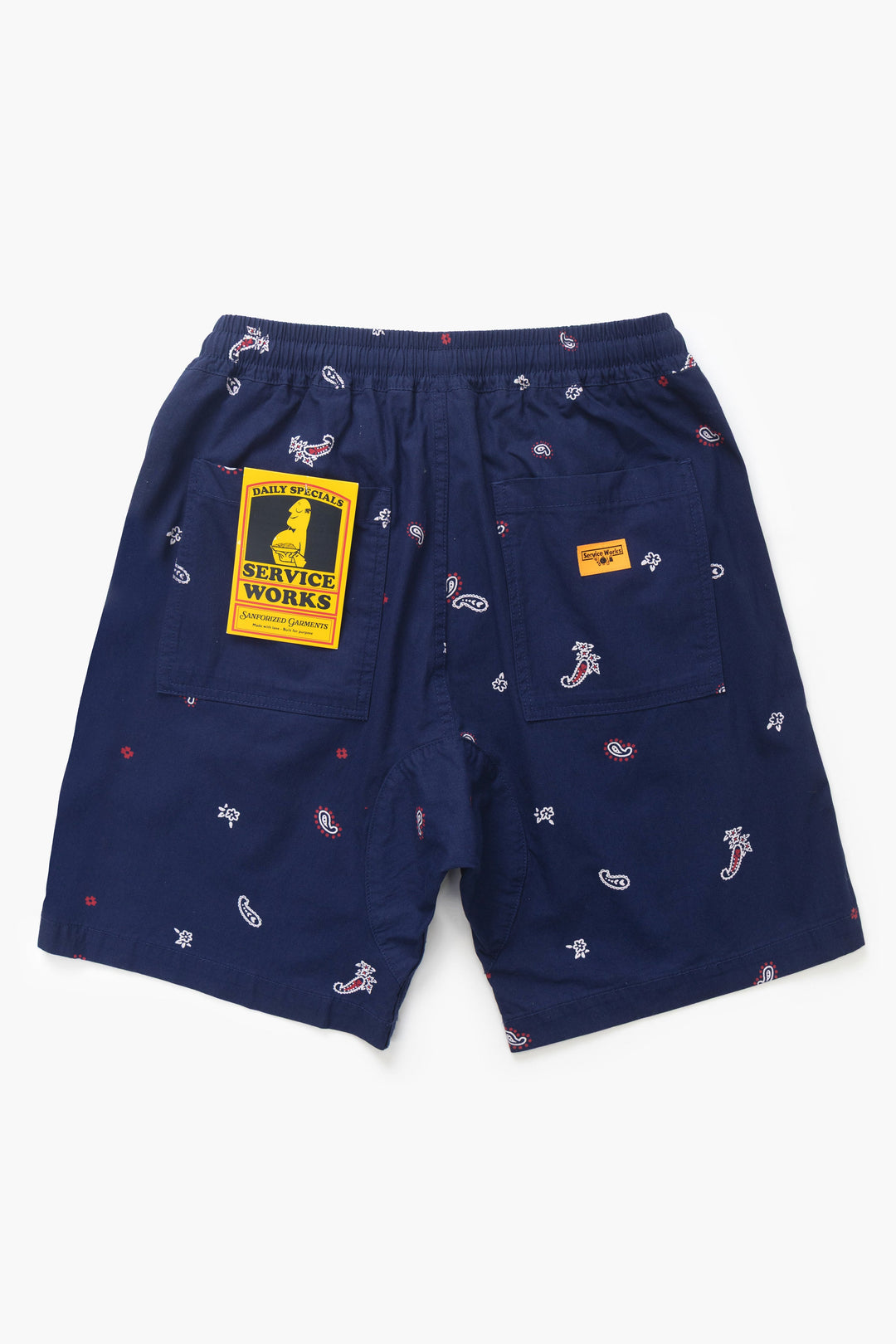 Service Works - Paisley Chef Shorts - Royal